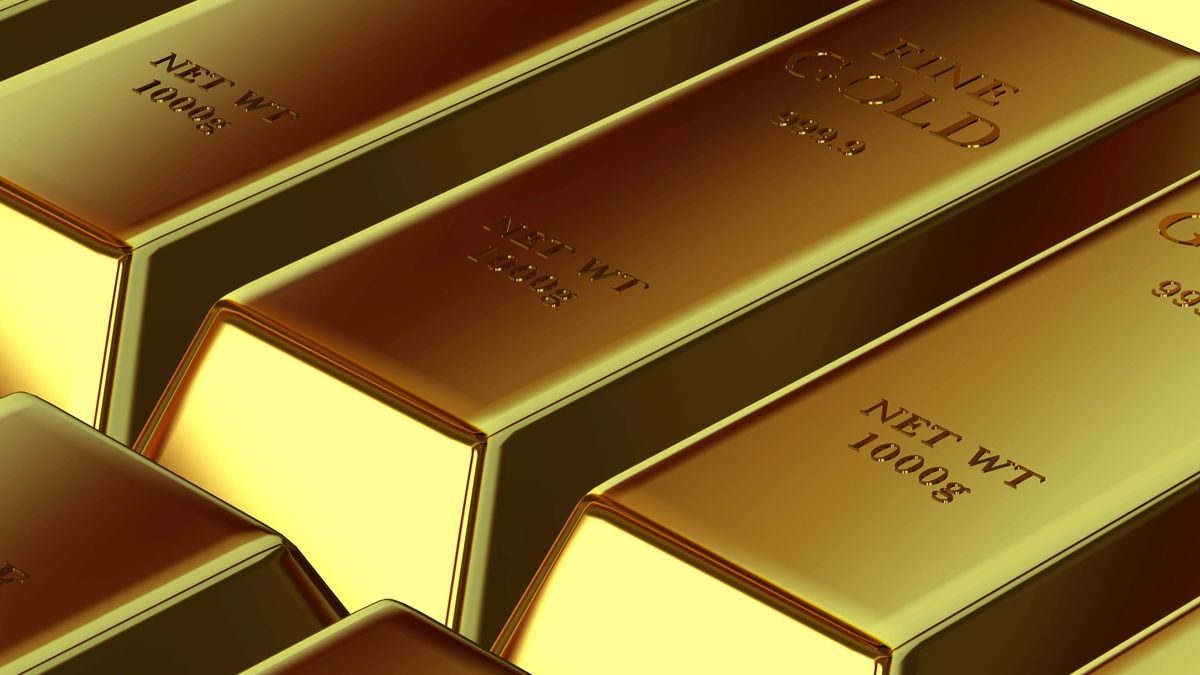Gold bars with Fine Gold 999.9 stamp